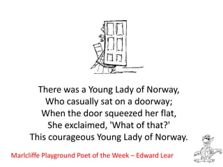 Marlcliffe Playground Poet of the Week – Edward Lear 