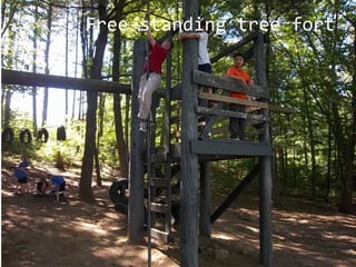 Free-standing tree fort