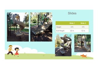 Slides
Slide 1
Height
Exit Height

Slide 2

6 ft.

4 ft.

22 in.

12 in.

 