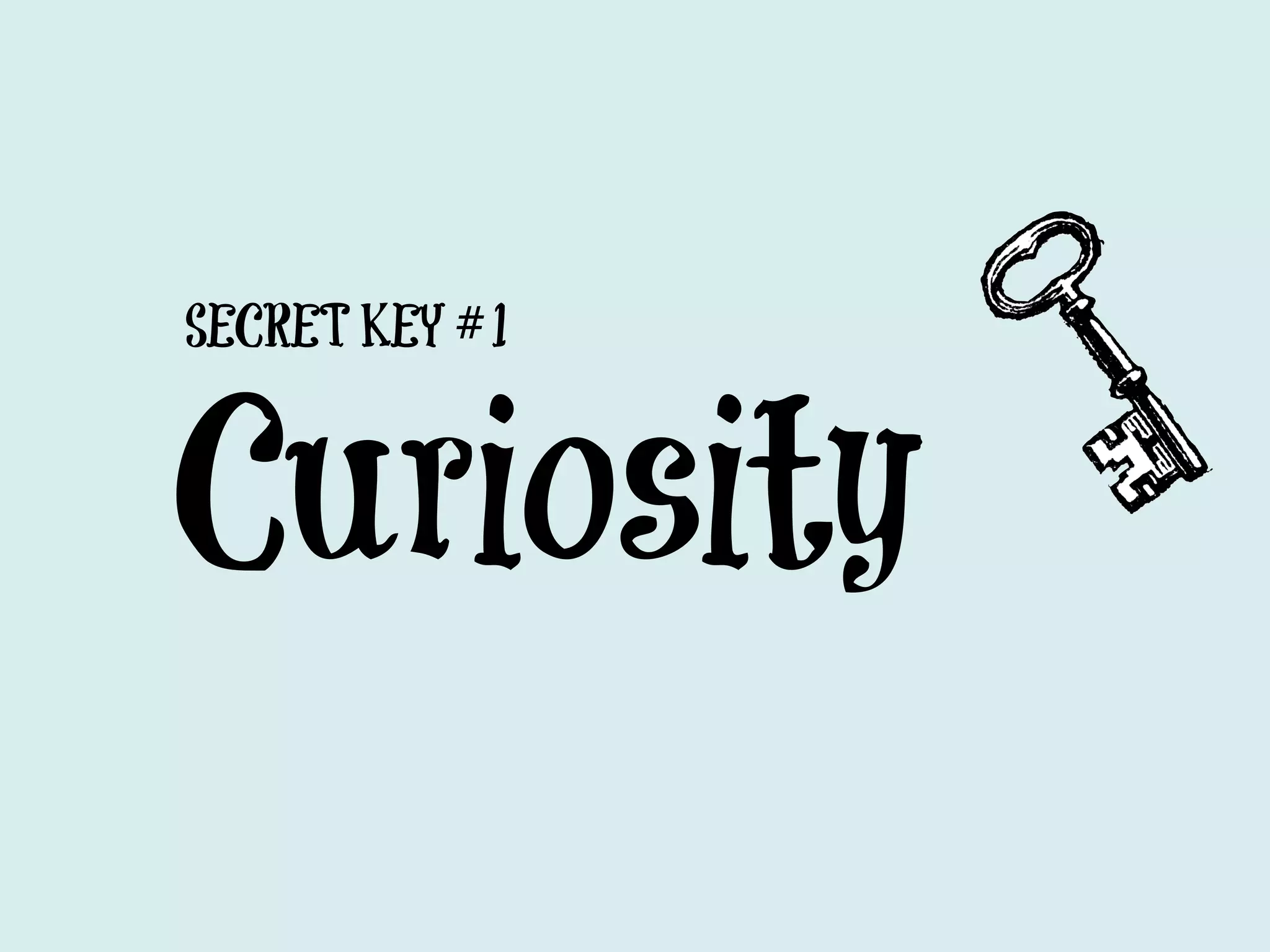 SECRET KEY #1



Curiosity
 