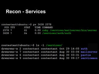 Recon - Services
 