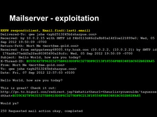 Mailserver - exploitation
 