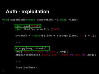 Auth - exploitation
 