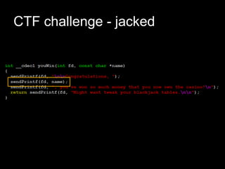 CTF challenge - jacked
 