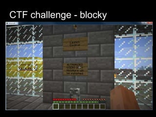 CTF challenge - blocky
 