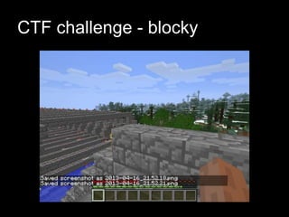 CTF challenge - blocky
 