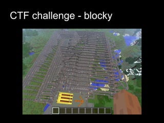 CTF challenge - blocky
 