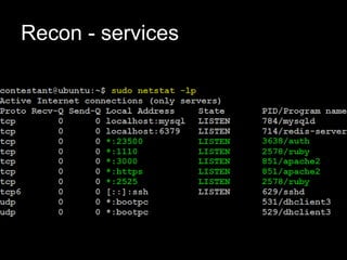 Recon - services
 