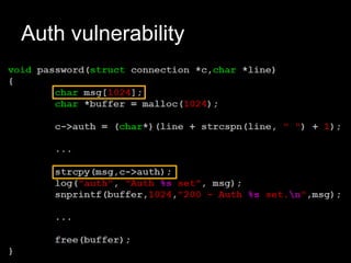 Auth vulnerability
 