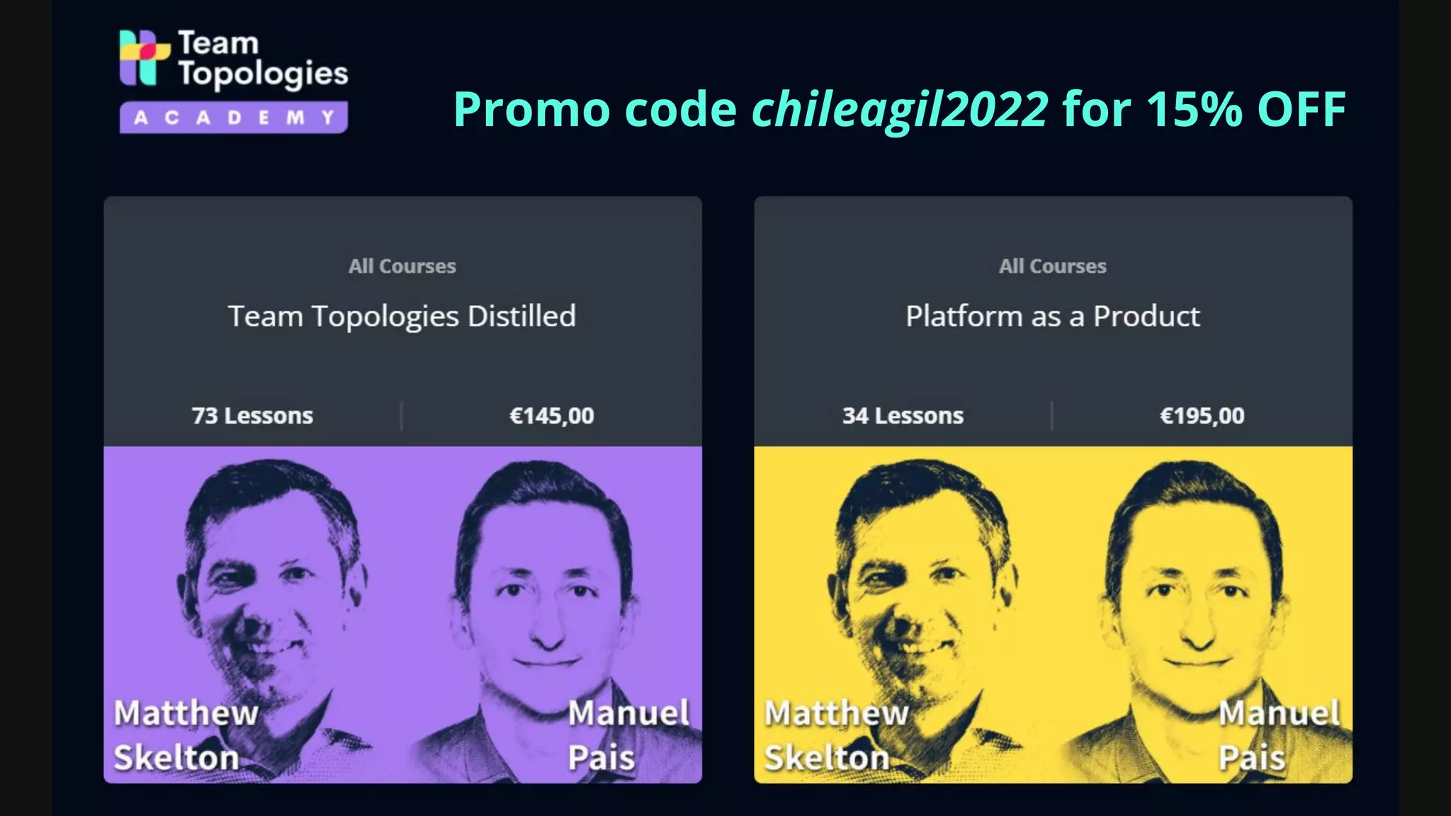 Promo code chileagil2022 for 15% OFF
 