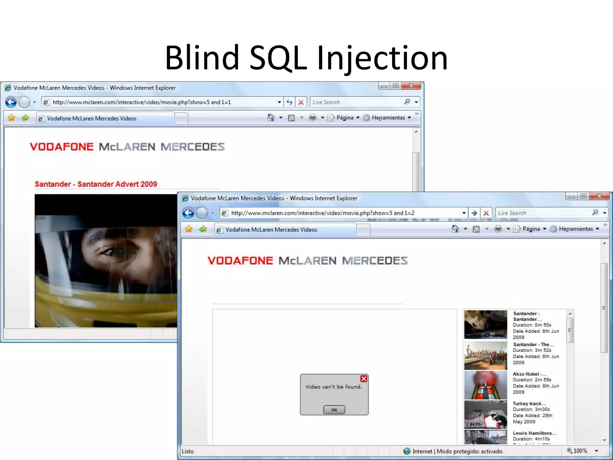 Blind SQL Injection