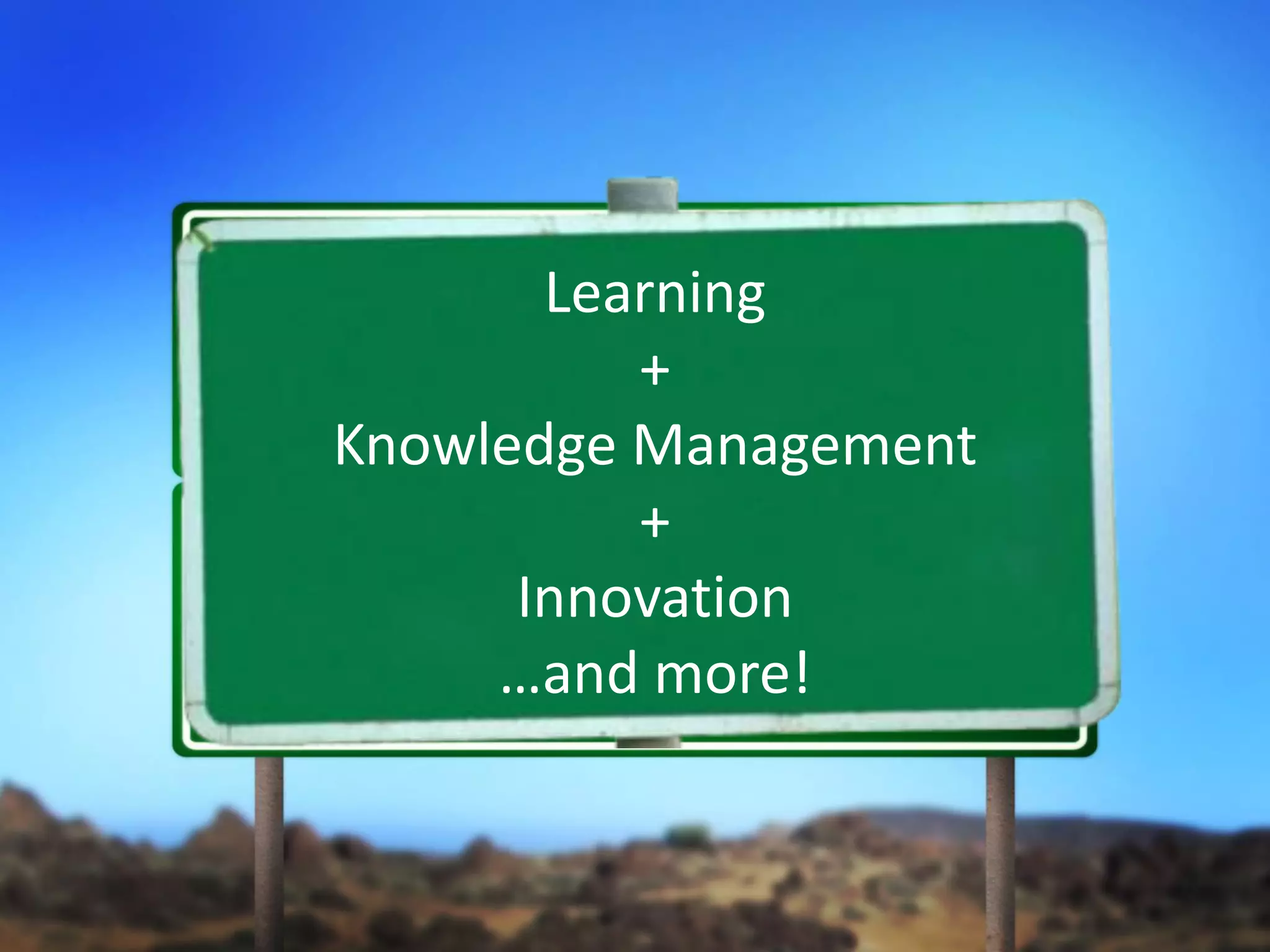 Knowledge Management Consultant 
Training Manager 
Learning + Knowledge Management + Innovation …and more!  