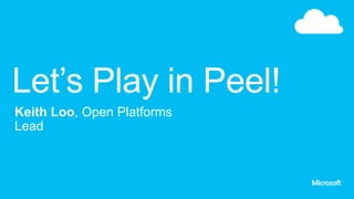Play in Peel - taking app building to community building