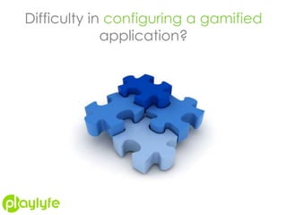 Difficulty in configuring a gamified
application?
 
