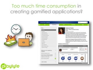 Too much time consumption in
creating gamified applications?
 