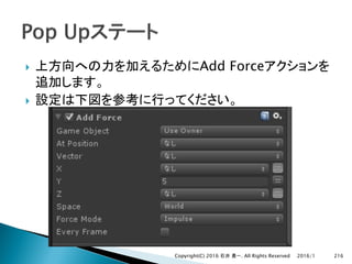 } Add Force
}
2016/1Copyright(C) 2016 . All Rights Reserved 216
 