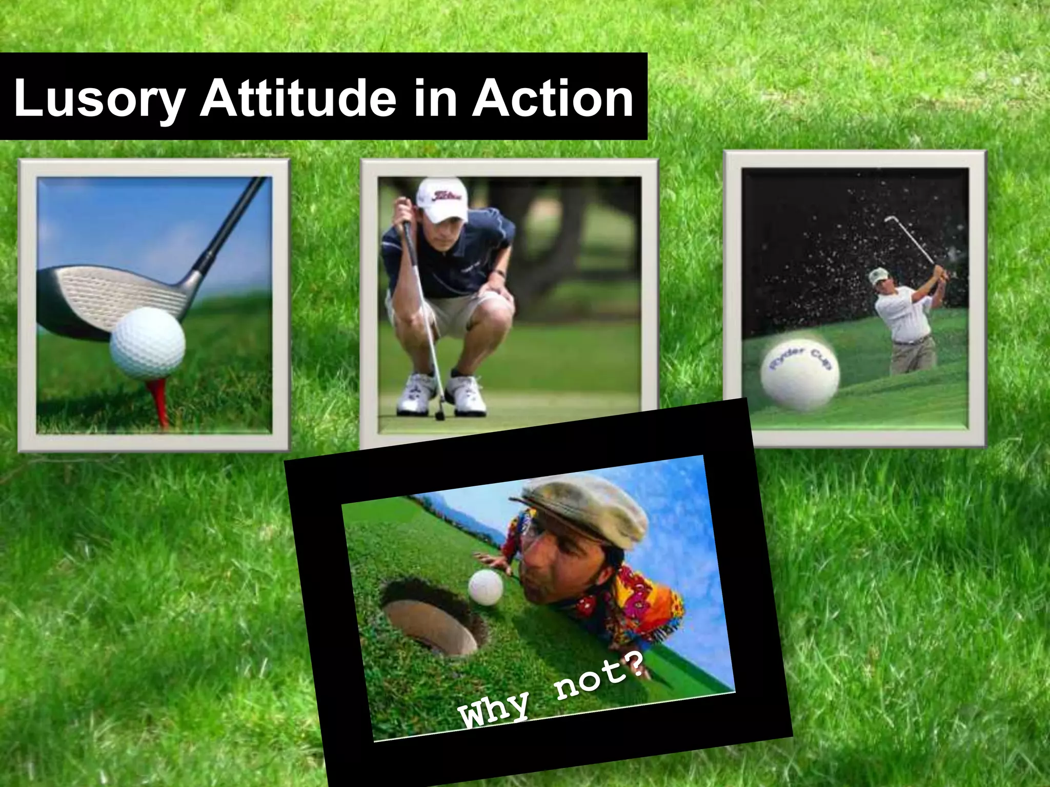 Lusory Attitude in ActionWhy not?