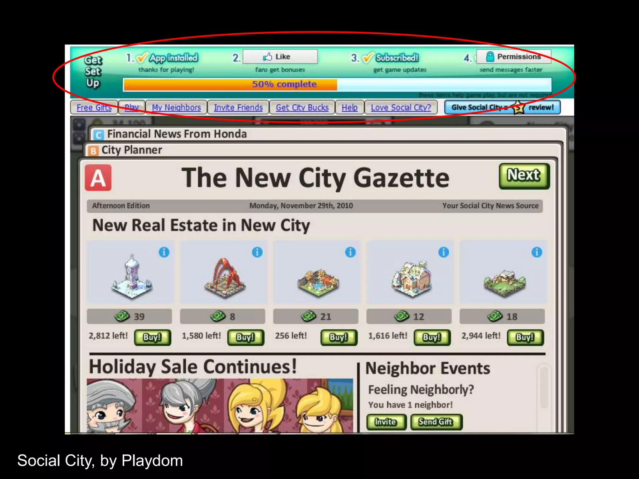 Social City, by Playdom