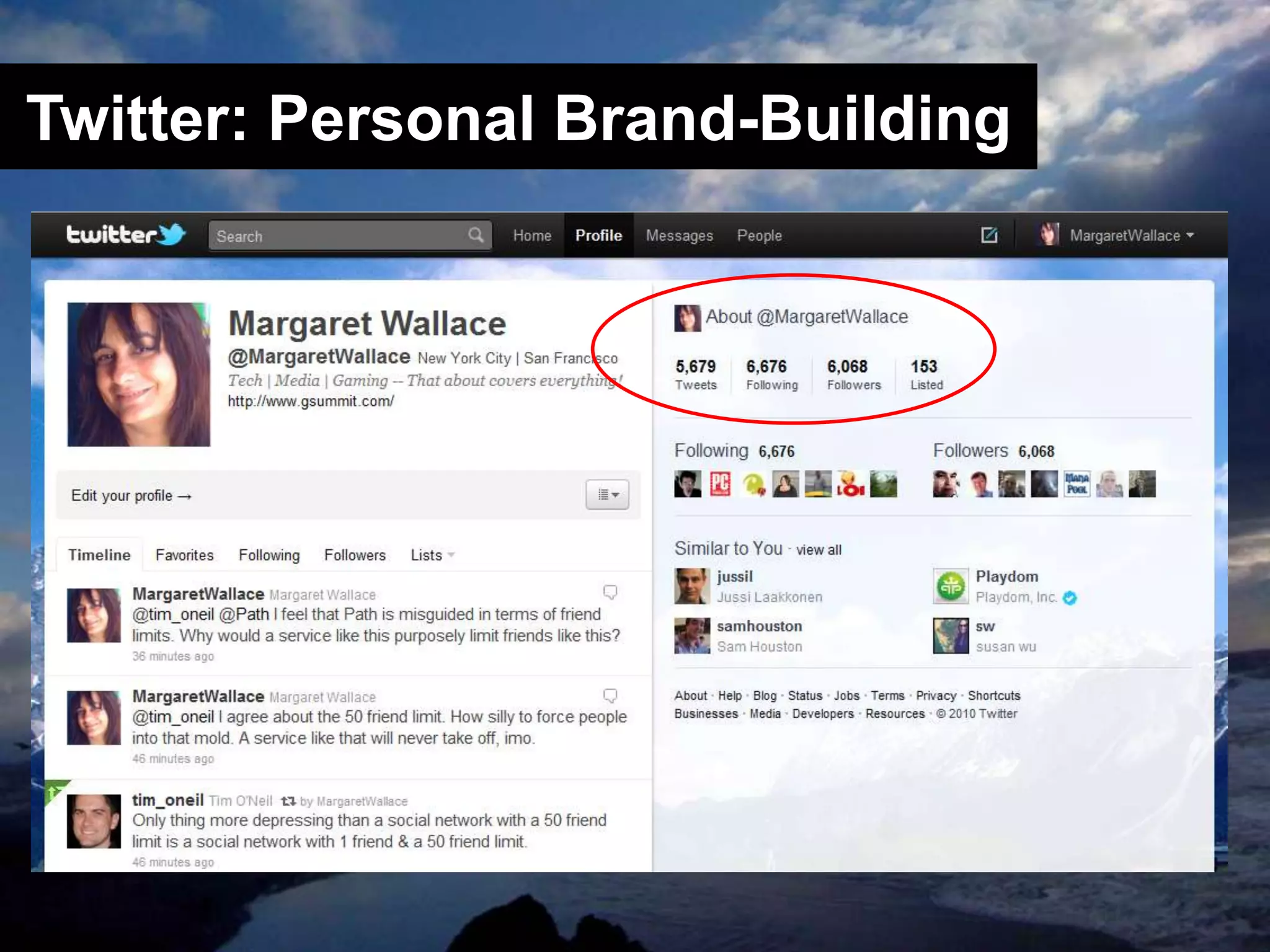 Twitter: Personal Brand-Building