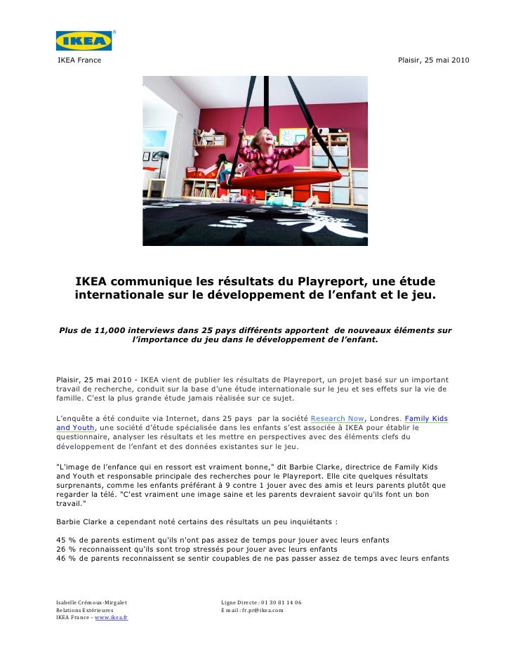 Playreport Une Enquete De Ikea Sur La Place Du Jeu Chez L Enfant