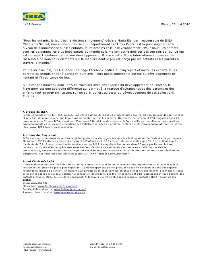 Playreport Une Enquete De Ikea Sur La Place Du Jeu Chez L Enfant