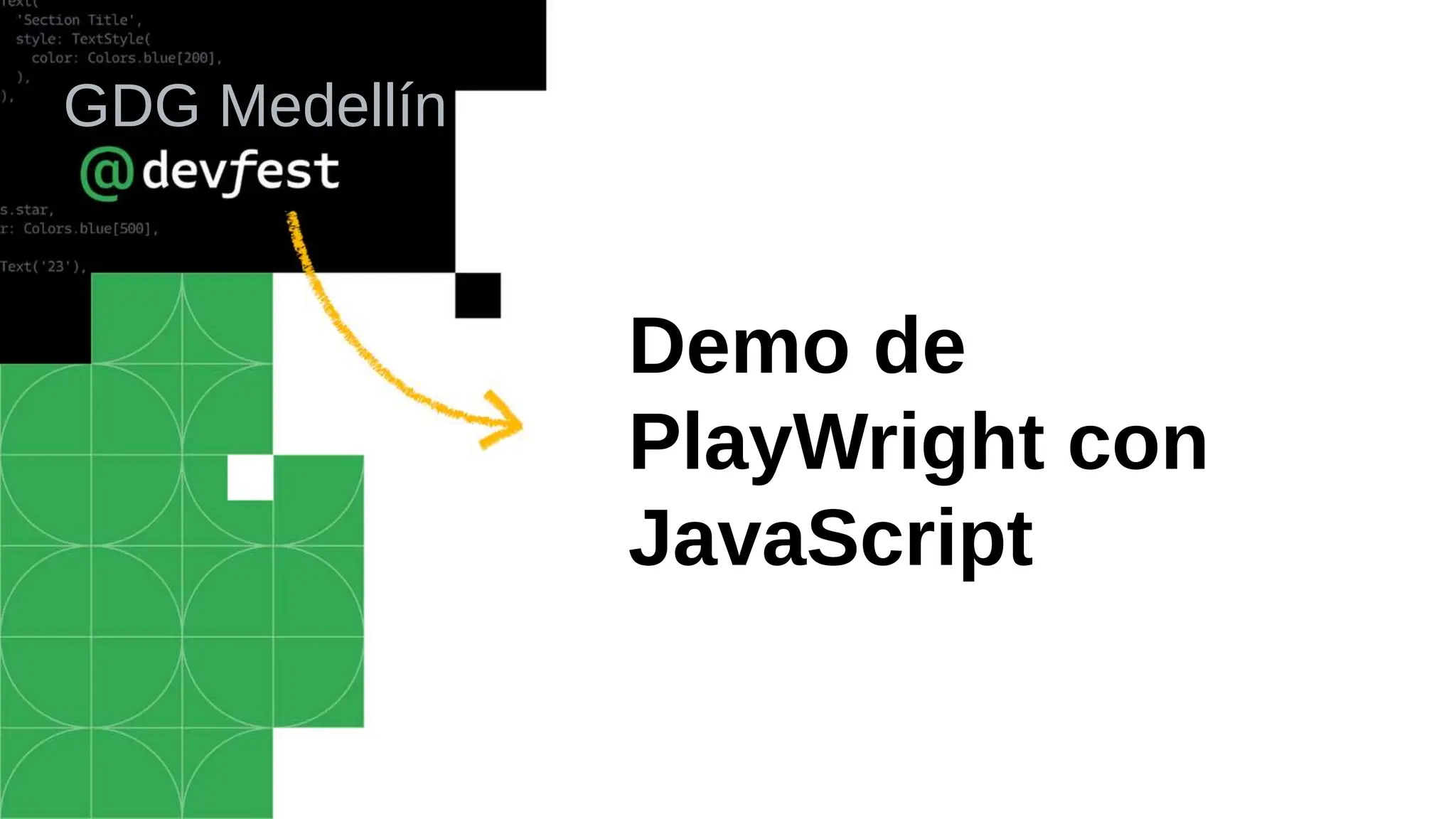 Demo de
PlayWright con
JavaScript
GDG Medellín
 