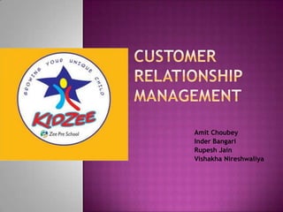 Amit Choubey
Inder Bangari
Rupesh Jain
Vishakha Nireshwaliya
 