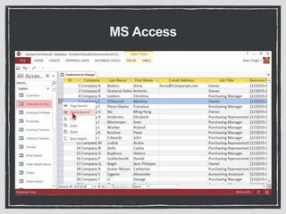 MS Access 
 