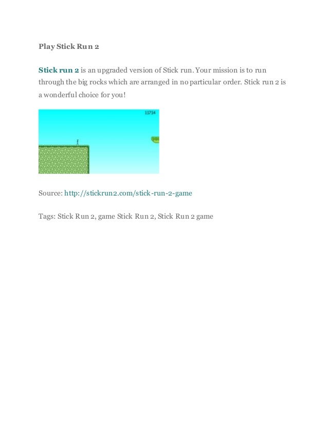 stick run 2