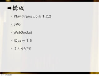 ‣


                ‣


                ‣


                ‣


                ‣




                    tag : #play_ja
2011   10   8                        9
 