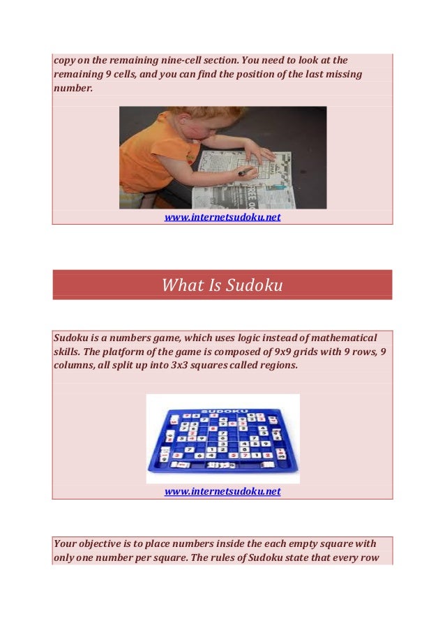 Play Sudoku Online Free