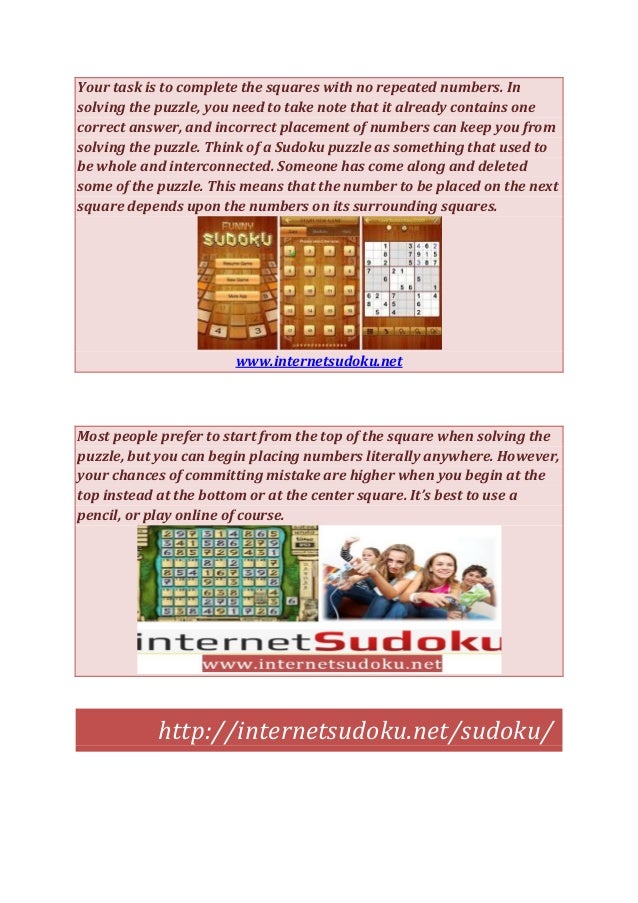 Play Sudoku Online Free