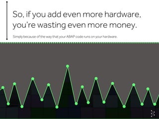 © Basis TechnologiesInternationa
So, if you add even more hardware,
you’re wasting even more money.
Simply because of the way that your ABAP code runs on your hardware.
 