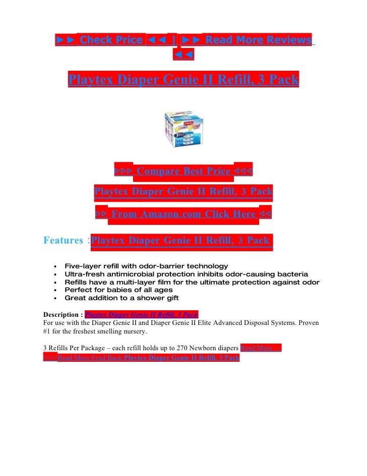 diaper genie 3 pack