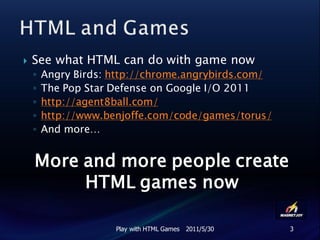 Game Html Action Play with html games | PDF