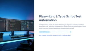 Playwright & Type Script Test Automation | PDF