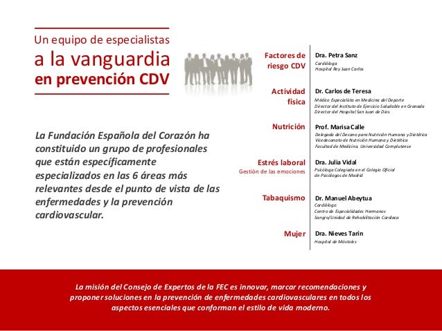 Linea Estrategica De La Fundacion Espanola Del Corazon