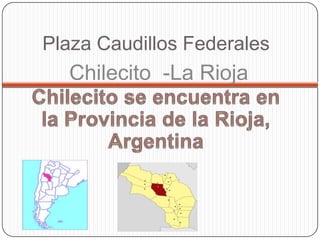 Plaza Caudillos Federales
  Chilecito -La Rioja
 