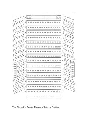The Plaza Arts Center Theater – Balcony Seating
 