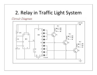 2. Relay in Traffic Light System
 