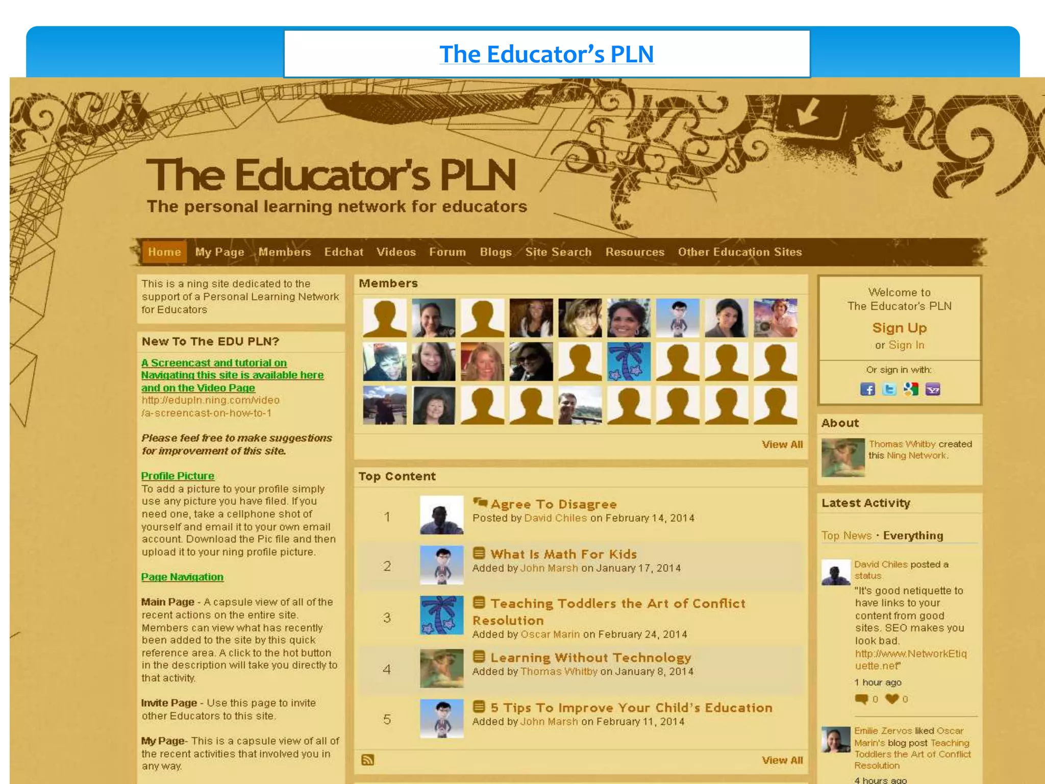 The Educator’s PLN

 