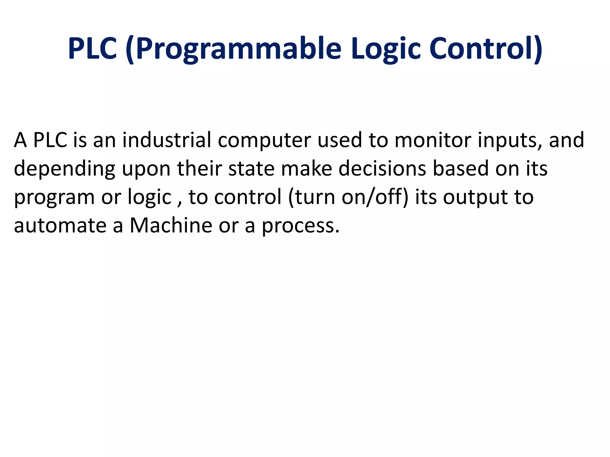 Programmable Logic Controller | PPT