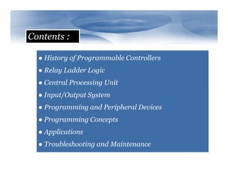 Programmable Logic Controller | PPTX