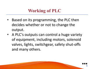Programmable Logic Controller basic present. | PPTX