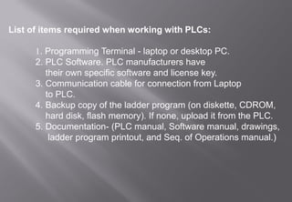Programmable logic controller (PLC) in Instrumentation and control | PDF