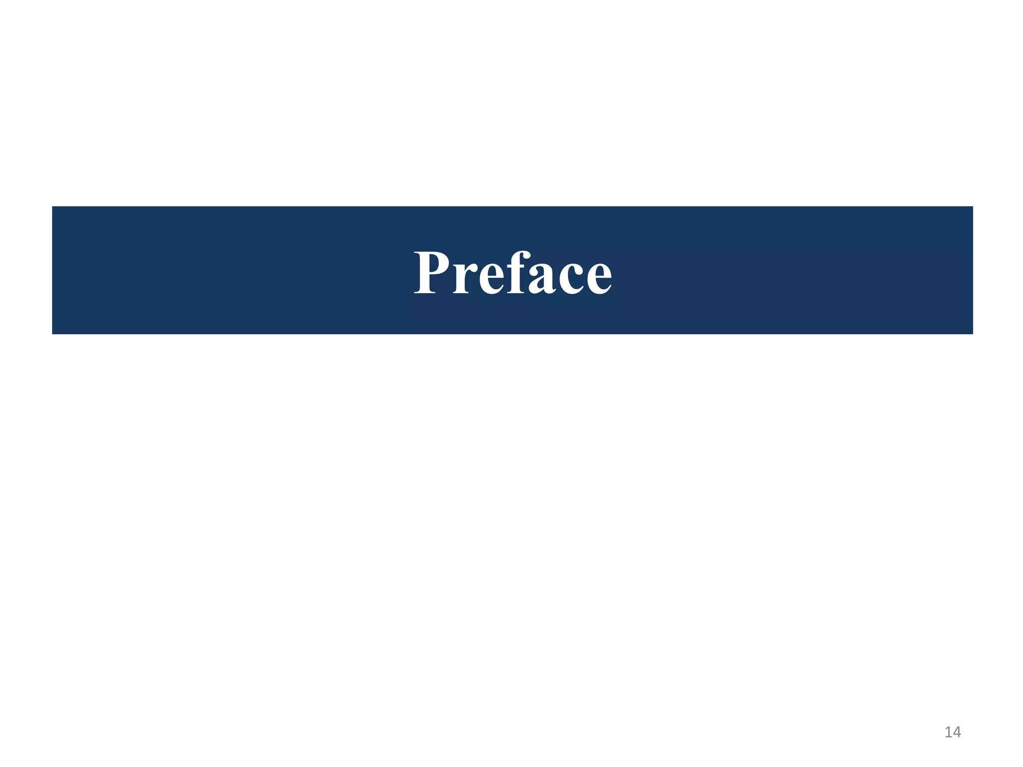 Preface
14
 