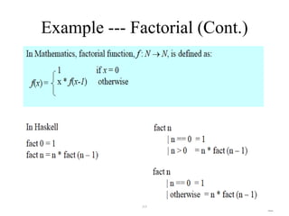 55
Example --- Factorial (Cont.)
 