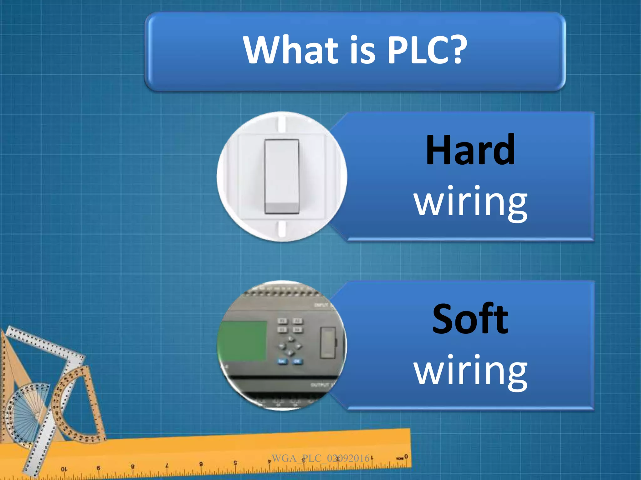 What is PLC?
WGA_PLC_02092016
Hard
wiring
Soft
wiring
 