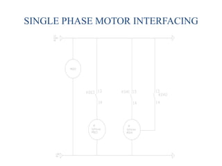 SINGLE PHASE MOTOR INTERFACING
 